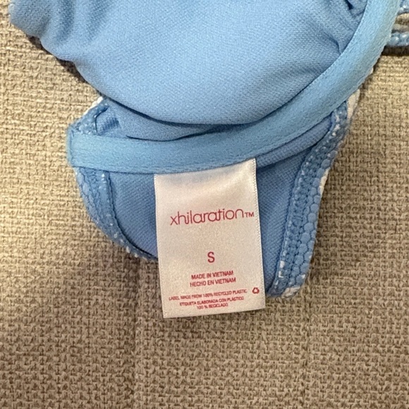 Blue Floral Bikini Top - Picture 2 of 5